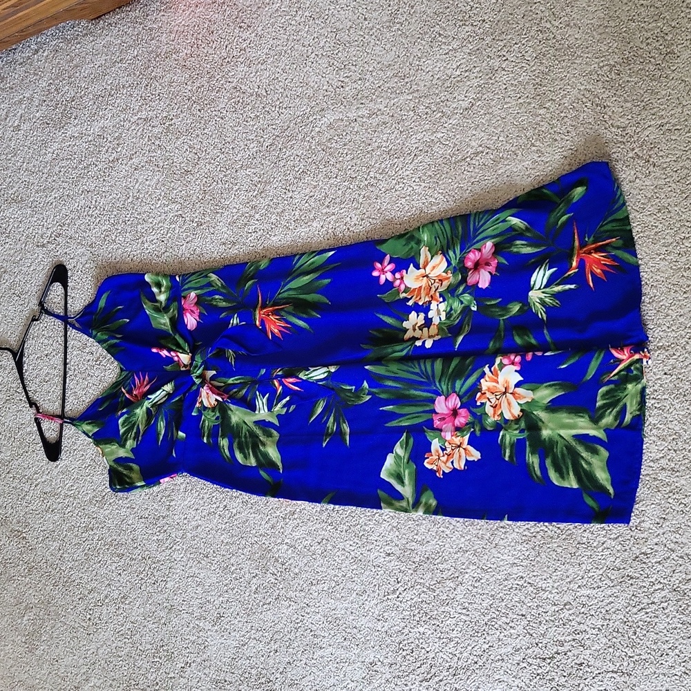 Tropical floral jumpsuit